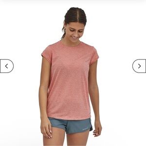 Patagonia Ridge Flow Pink Short Sleeve Women's Tee